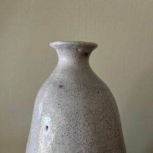 French glazed ceramic vessel signed EG 1955