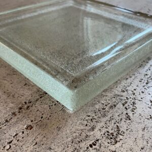 Large sandcast glass Saint Gobain platter