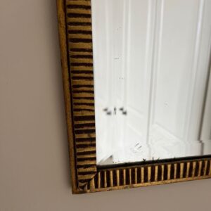 French 1920’s gilded wrought iron pier mirror