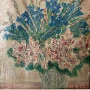 Small French Impressionist style still life flower painting