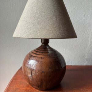 Small French 1960’s glazed ceramic lamp