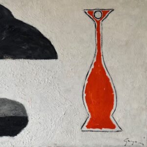 Gino Gregori large still life painting 1973